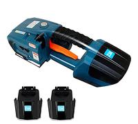 Flejadora automática para correa de polipropileno PET de 13 a 16 mm, herramienta de banda de mano con batería de 2 x 4000 mAh, tensor de fleje para embalaje de cajas de palés
