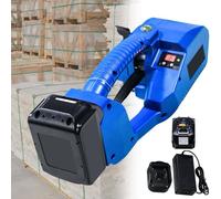 Flejadora eléctrica, funciona con pilas para correa de PP/PET, pantalla LCD digital para flejado de plástico, adecuada para 9-16 mm de ancho, 0,5-12 mm de grosor