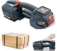 Flejadora eléctrica - Herramienta automática inalámbrica para correas de PP/PET de 12 a 16 mm con pantalla LCD - Bandas y embalado resistentes