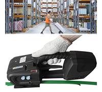 Flejadora eléctrica portátil para flejes de PP/Pet, tensora y cortadora automática de Mano a batería para empacadora de Cajas y palés, 2 baterías.