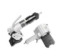 Flejadora neumática de acero con tensor y sellador cortador para asegurar la carga