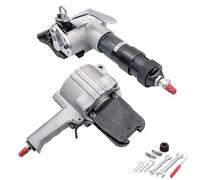 Flejadora neumática de Acero para Correa metálica Tensor 8500n+sellador 15kn Para Embalaje Industrial Pesado,Para Palés,Cajas,Varillas De Construcción,Perfiles Metálicos,Ancho De Banda 19-32 mm