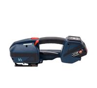 Flejadora para embalaje Máquina flejadora eléctrica, Herramienta de flejado automático, correa de PET/PP, herramienta de embalaje automático portátil, empacadora de fusión en caliente V2 Ahorra tiempo