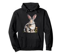 Flemish Giant Conejo Gigante Sudadera con Capucha