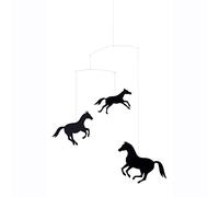 Flensted f118 Horses Mobile - Móvil (acero, 44 x 48 cm), color negro