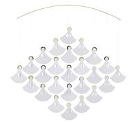 Flensted Mobiles Angel Chorus - Móvil colgante (25 ángeles), 22 pulgadas, cartón de alta calidad