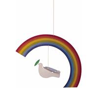 Flensted Mobiles Noah's Rainbow - Móvil colgante de cartón de alta calidad, 9 pulgadas