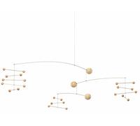 Flensted Symphony Nature - Móvil de madera natural, 30 cm