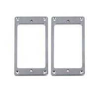 FLEOR 2 anillos de pastilla Humbucker de metal para guitarra estilo LP SG, cromados