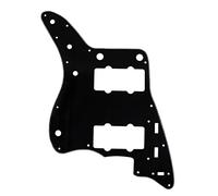 FLEOR 3ply 10 agujeros Pickguardfor JM guitarra reemplazo, con tornillos, negro