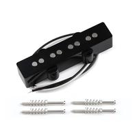 FLEOR abierto Alnico V JB J Bass Pickup Alnico 5 cuello pastilla gamuza de trenzado Wirings para 4 Cuerdas J Bass estilo repuesto