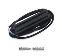 FLEOR Álnico 5 Humbucker de carril caliente Pastilla de tamaño de bobina simple Humbucker 13-14K Negro completo Ajuste Strat Squier Tele guitarra