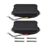 FLEOR Alnico 5 - Juego de pastillas Humbucker de doble bobina para guitarra eléctrica, color negro