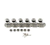 FLEOR Clavijas de afinación de guitarra en línea de 6 en línea, afinador de cabeza de máquina para guitarra de estilo vintage