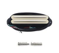 FLEOR Dual Hot Rail Humbucker de bobina simple Pastilla humbucker para guitarra crema Compatible con ST SQ TL Guitarra electrica