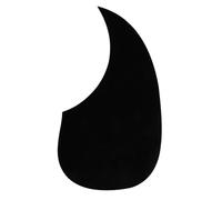 FLEOR Golpeador de guitarra acústica con forma de coma, autoadhesivo, material celuloide, placa para arañazos, color negro