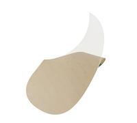 FLEOR Golpeador de guitarra acústica con forma de coma, autoadhesivo, material celuloide, placa para arañazos, transparente