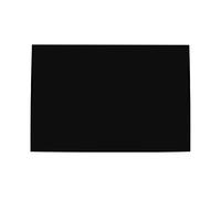 FLEOR Golpeador de guitarra en blanco, rectangular, 28 x 43 cm, para guitarra eléctrica ST TL, 1 capa, color negro