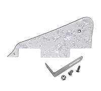 FLEOR Golpeador de guitarra LP de 4 capas con soporte cromado y tornillos de montaje estilo LP