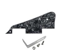 FLEOR Golpeador LP con soporte cromado para reemplazo de guitarra estilo GB LP, negro perla de 4 capas
