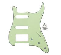 FLEOR Golpeador SSH de 11 agujeros para guitarra con tornillos de montaje para guitarra ST estándar FD de Estados Unidos/México, verde menta, 3 capas