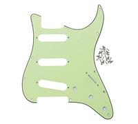 FLEOR Golpeador SSS de 11 agujeros para guitarra eléctrica estándar estilo ST moderno fabricado en Estados Unidos/México, 3 capas, verde menta