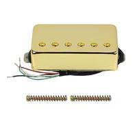 FLEOR Humbucker - Imán de cerámica de doble bobina para pastilla de puente de alta salida de 14~15 K, compatible con guitarra eléctrica estilo LP para piezas de guitarra, repuesto dorado
