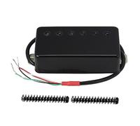 FLEOR Humbucker - Imán de cerámica de doble bobina para pastillas de cuello, 7~8 K, compatible con guitarra eléctrica estilo LP para piezas de guitarra, color negro