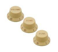 FLEOR Juego de 2T1V con control de volumen y 24 ranuras para guitarra Imperial ST, color crema