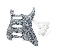 FLEOR Juego de 4 capas SSS ST ST para guitarra y puntas, 3 - 52 mm y 2T1V Konbs, color gris perla