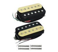 FLEOR Juego de pastillas Humbucker de puente y cuello de cebra para pastilla de guitarra Alnico 5