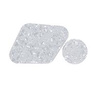 FLEOR LP - Juego de placas traseras para interruptor y cavidad de control para guitarra eléctrica LP, color blanco perla de 4 capas