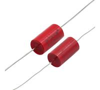 FLEOR Orange MKP Tone Capacitors 473J .047uF 400V Axial Style - Condensadores de película de polipropileno metalizado para bajo o guitarra, 8 unidades