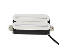 FLEOR Pastilla de alto rendimiento Pastillas humbucker de doble riel caliente Humbucker de pastilla de guitarra eléctrica de cerámica,Blanco