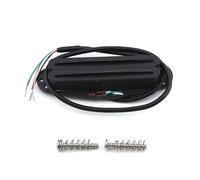 FLEOR Pastilla de bobina simple Alnico 5 Hot Rail Humbucker 13-14K Humbucker completo negro Ajuste ST SQ TL guitarra