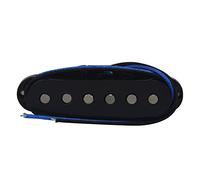 FLEOR Pastilla de bobina simple Pastillas ST Alnico 5 Pastillas de guitarra central escalonadas para ST SQ Guitarra eléctrica, negra