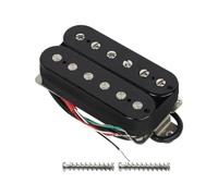 FLEOR Pastilla de guitarra eléctrica Pastillas Humbucker de doble bobina Pastilla de mástil de cerámica de 50 mm - Negro