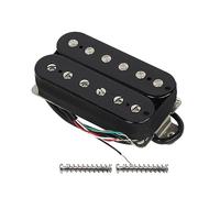 FLEOR Pastilla de guitarra eléctrica Pastillas Humbucker de doble bobina Pastilla de puente de cerámica de 52 mm - Negro