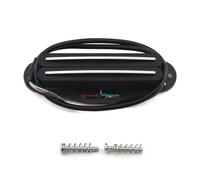 FLEOR Pastilla de guitarra Humbucker de doble riel caliente con tamaño de bobina simple (6-7K), negra