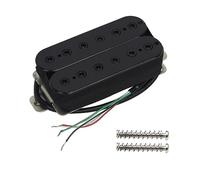 FLEOR Pastilla de puente Pastillas Humbucker de doble bobina para pastilla de guitarra eléctrica-negro