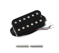 FLEOR - Pastilla Humbucker para puente de guitarra Alnico 5, 14-15 kiloohmios, negro
