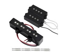 FLEOR Pastillas de bajo PB de estilo abierto y pastillas de puente JB PJ Set Paquete de pastillas P-J para bajo de 4 cuerdas o repuestos de piezas de bajo similares