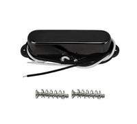 FLEOR Pastillas de cuello de guitarra con pastilla de bobina simple 50 mm Alnico 5 imán 7-8 k para piezas de cuello de guitarra eléctrica TL TE, negro