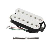 FLEOR Pastillas Humbucker de guitarra blanca Pastilla de puente Alnico 5 14-15k