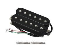 FLEOR Pastillas Humbucker para guitarra eléctrica Bridge Alnico 5 Pickup Black