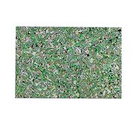 FLEOR Pickguard Material hoja placa rasguño de guitarra en blanco Rectangular 11x17 pulgadas personalizado para eléctrica STo TL bajo protector, 4 capas verde/amarillo/raya negra