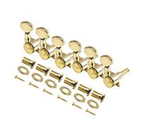 FLEOR - Sintonizadores de bloqueo de guitarra de 6 en línea, estilo Sperzel, 6R, clavijas de afinación de cuerdas de engranajes cerrados, llaves, cabezales de máquina para piezas de ST TL, Dorado