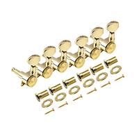 FLEOR Sintonizadores de bloqueo de guitarra de 6 en línea Sperzel Style 6L Clavijas de afinación de cuerdas de engranaje cerradas Clavijas de máquina para piezas ST TL, Dorado