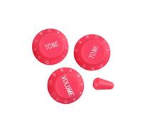 FLEOR ST 2T1V Perillas de control de volumen de tono de guitarra y punta de interruptor de palanca de 5 vías para partes de guitarra eléctrica, rosa