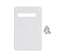 FLEOR Stripe Backplate Guitarra Tremolo Cavity Cover con tornillos de montaje para American Modern Standard ST Piezas de guitarra eléctrica, 1 capa blanca